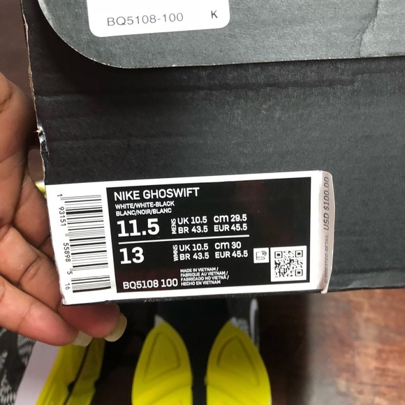 Nike Ghoswhift sz 11 yellow main image 4